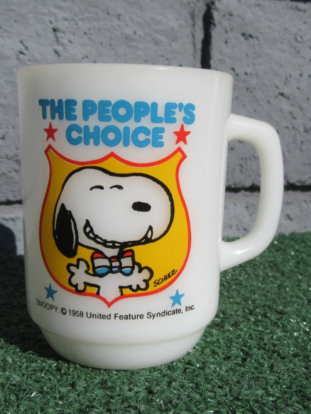 Vintage 1980 Peanuts Snoopy The Peoples Choice Collectors Series No 4 Coffee Mug